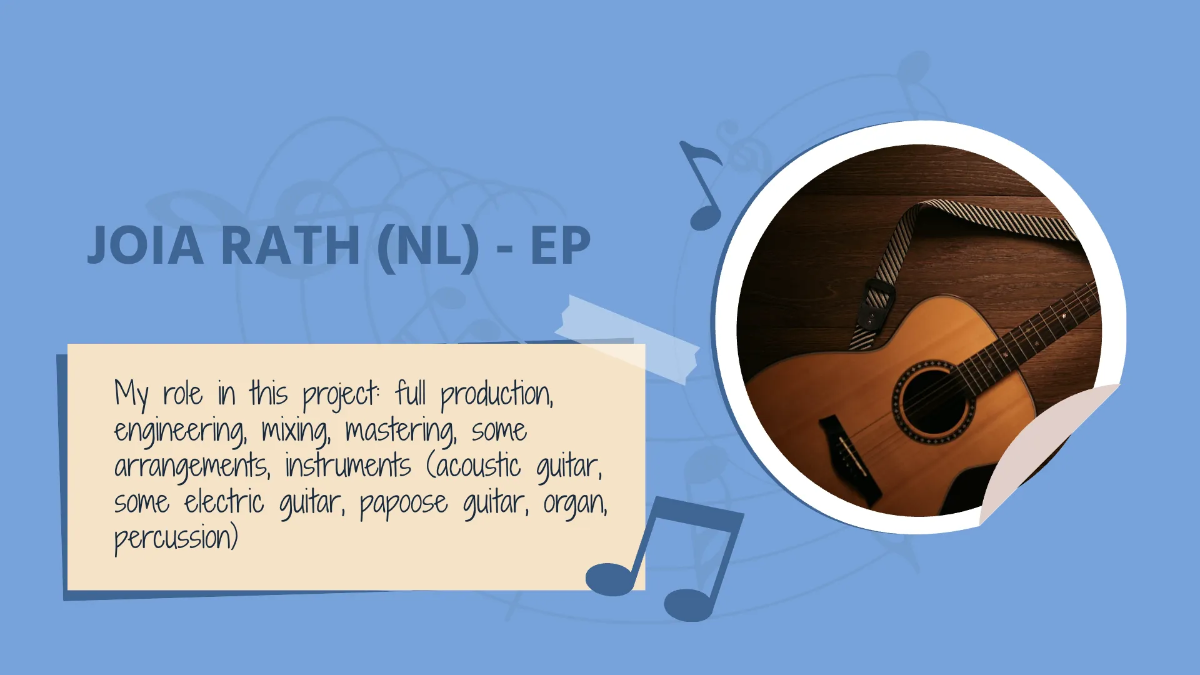 Free Singer-Songwriter Portfolio Presentation Template to Edit Online