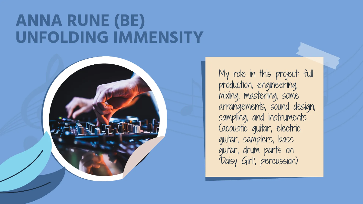 Free Singer-Songwriter Portfolio Presentation Template to Edit Online