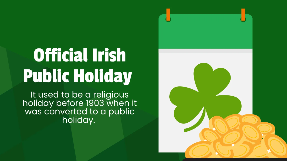 Free Cool St. Patrick's Day Presentation Template to Edit Online