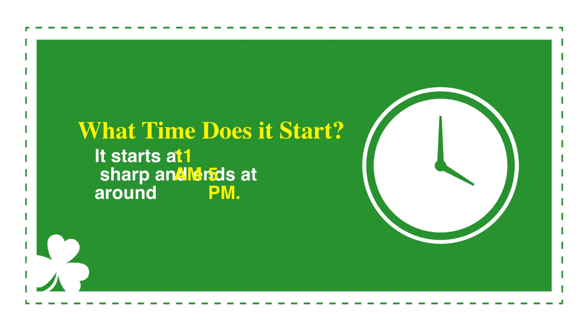 Free Simple St. Patrick's Day Presentation Template to Edit Online