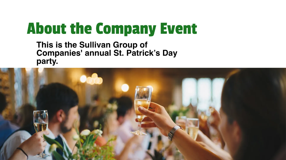 Free Professional St. Patrick's Day Presentation Template to Edit Online