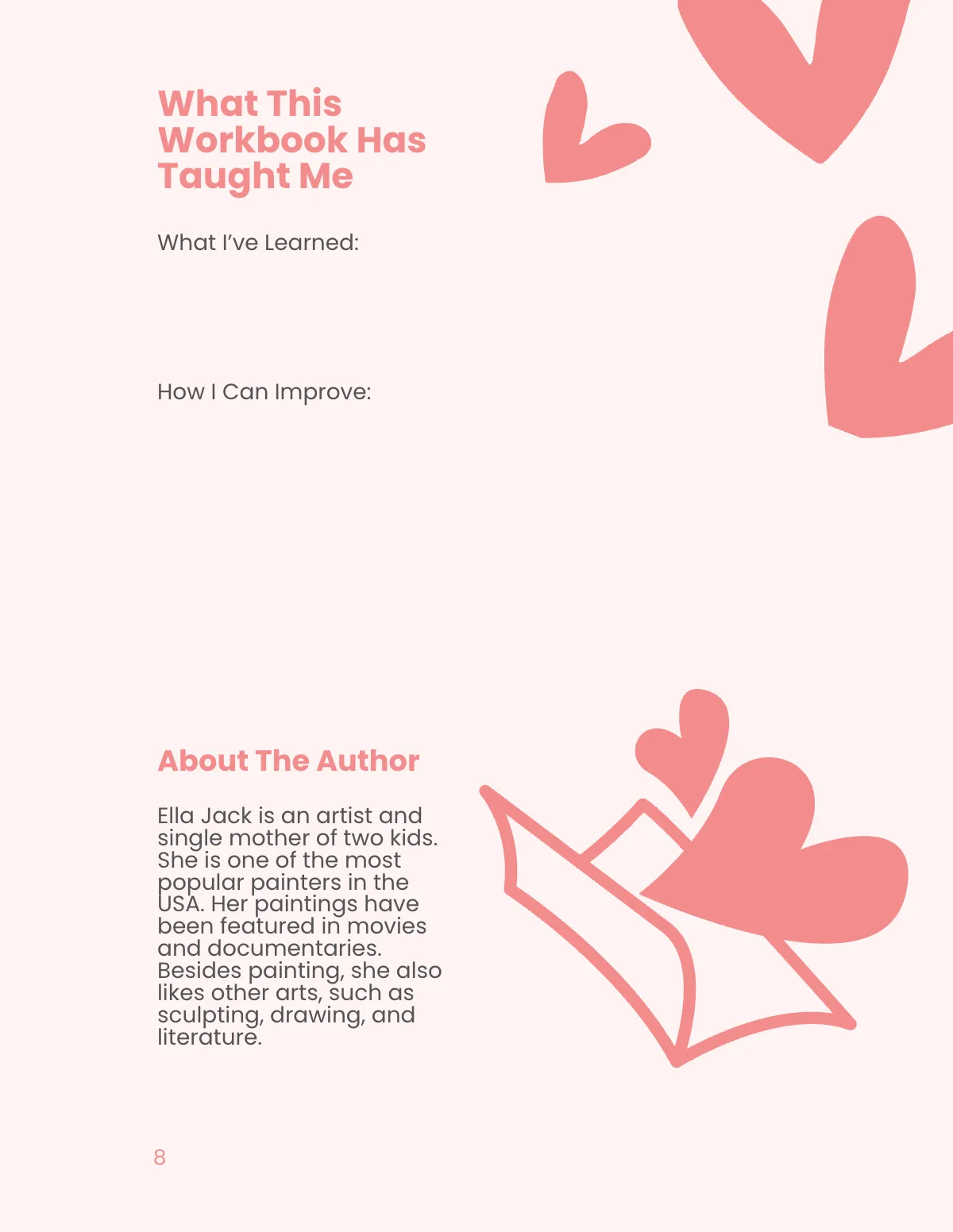Free Love Bug Valentine's Day Workbook Template to Edit Online