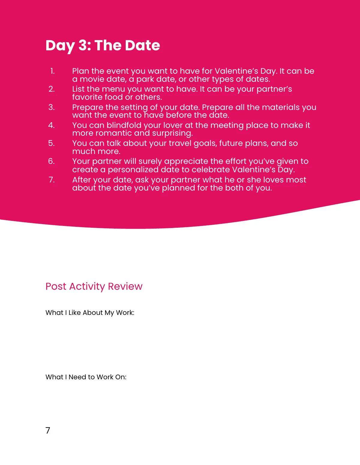 Free Valentine's Day Workbook Template to Edit Online