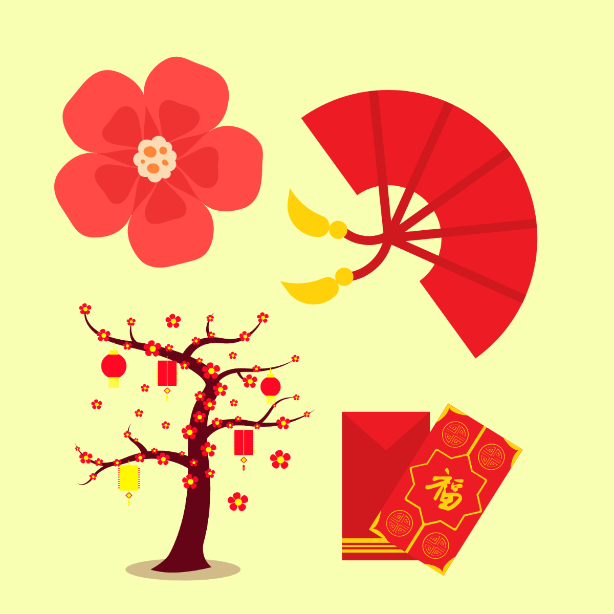 Free Chinese New Year Clipart Template