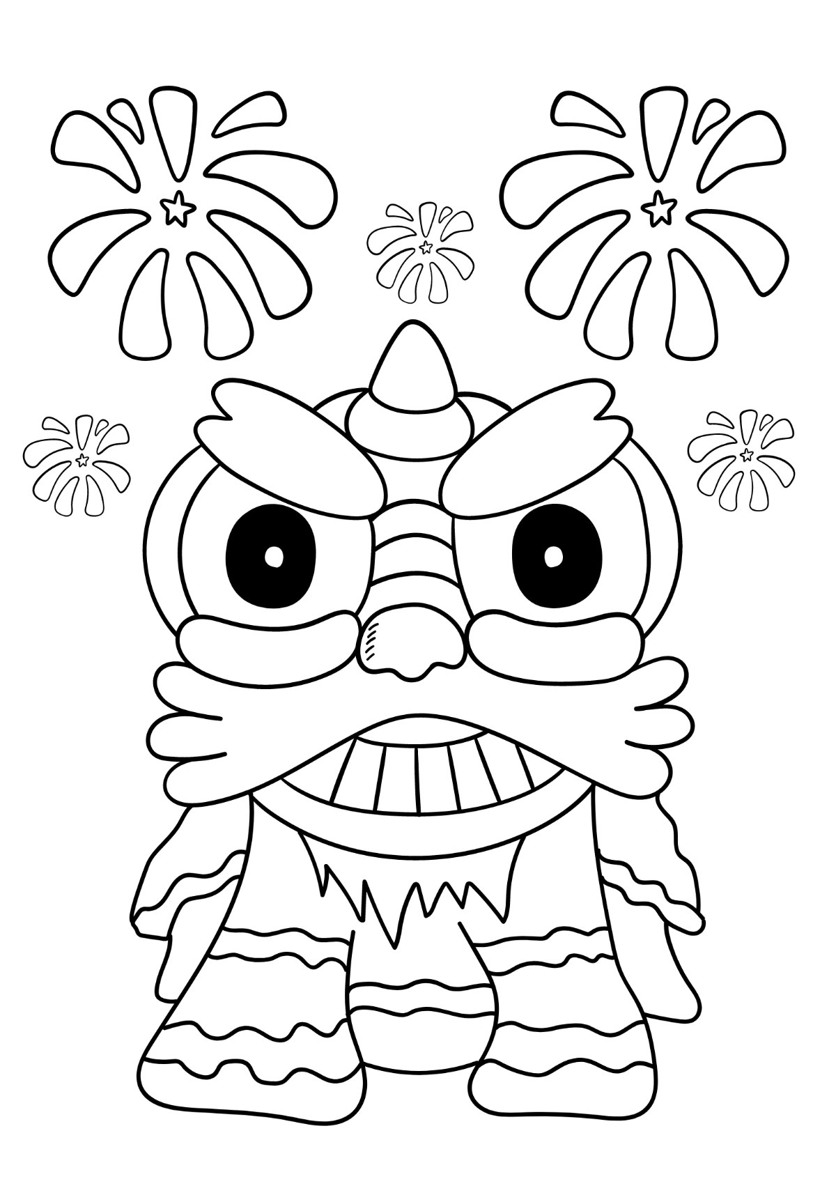Chinese New Year Drawing Template