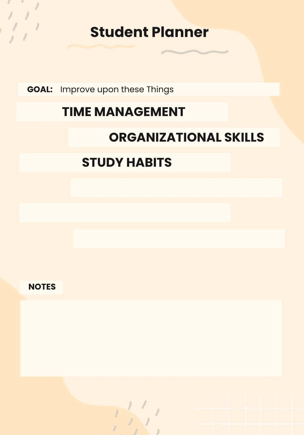Free 2023 Student Planner Template to Edit Online