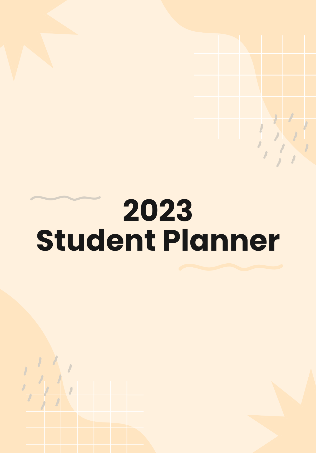 2023 Student Planner Template