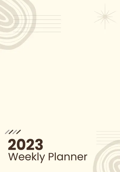 Free 2023 Weekly Planner Template to Edit Online