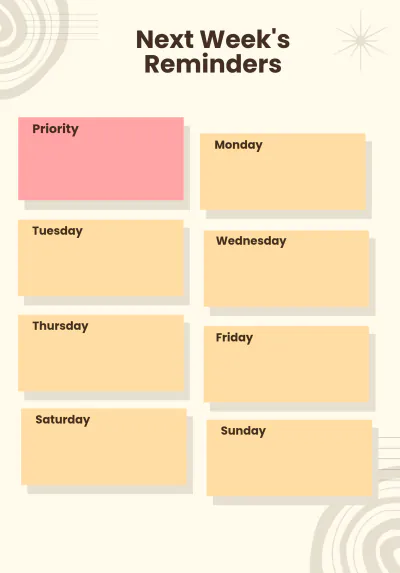 Free 2023 Weekly Planner Template to Edit Online