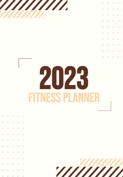 Free 2023 Fitness Planner Template to Edit Online