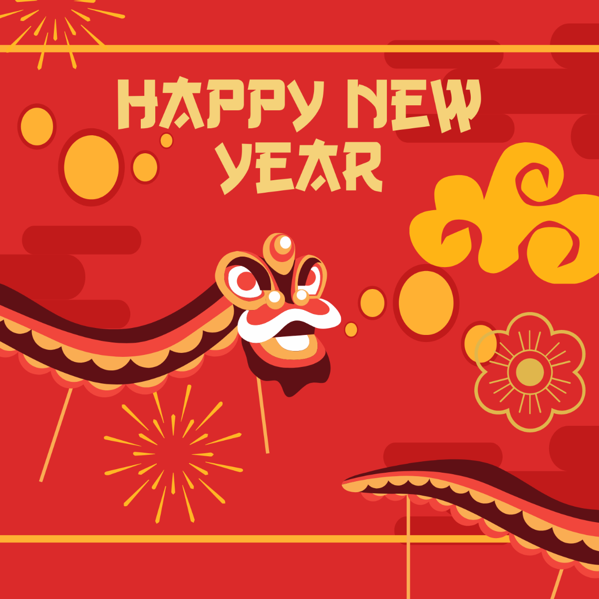 Chinese New Year Graphic Vector Template