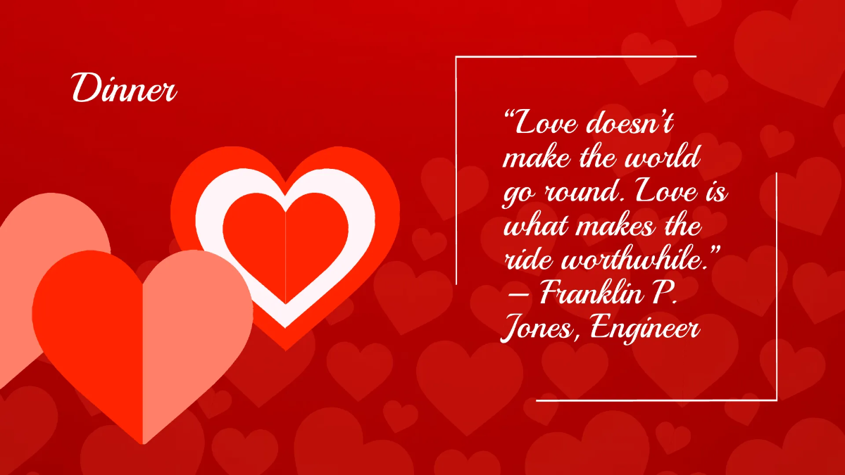 Free Modern Valentine's Day Presentation Template to Edit Online