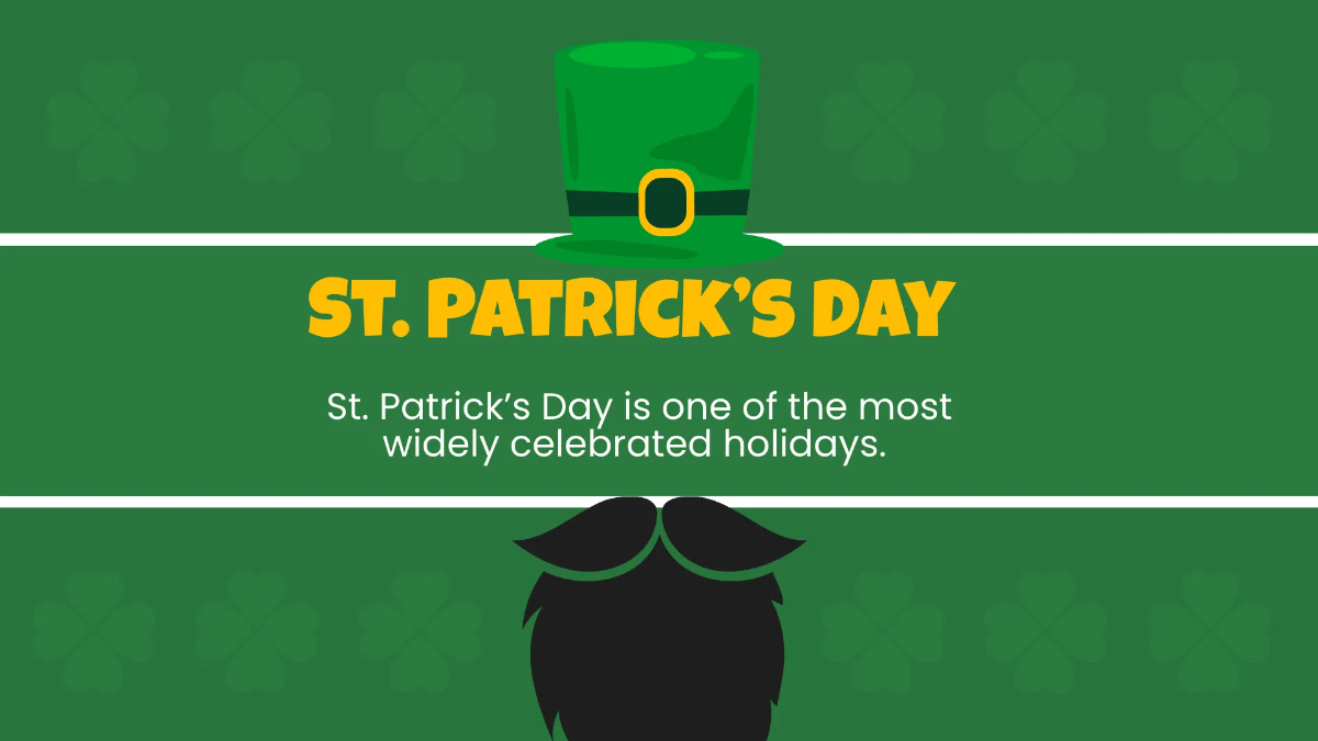 Free St. Patrick's Day Design Presentation Template to Edit Online