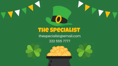 Free St. Patrick's Day Design Presentation Template to Edit Online