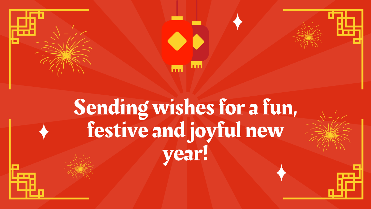 Free Chinese New Year Wishes Background Template