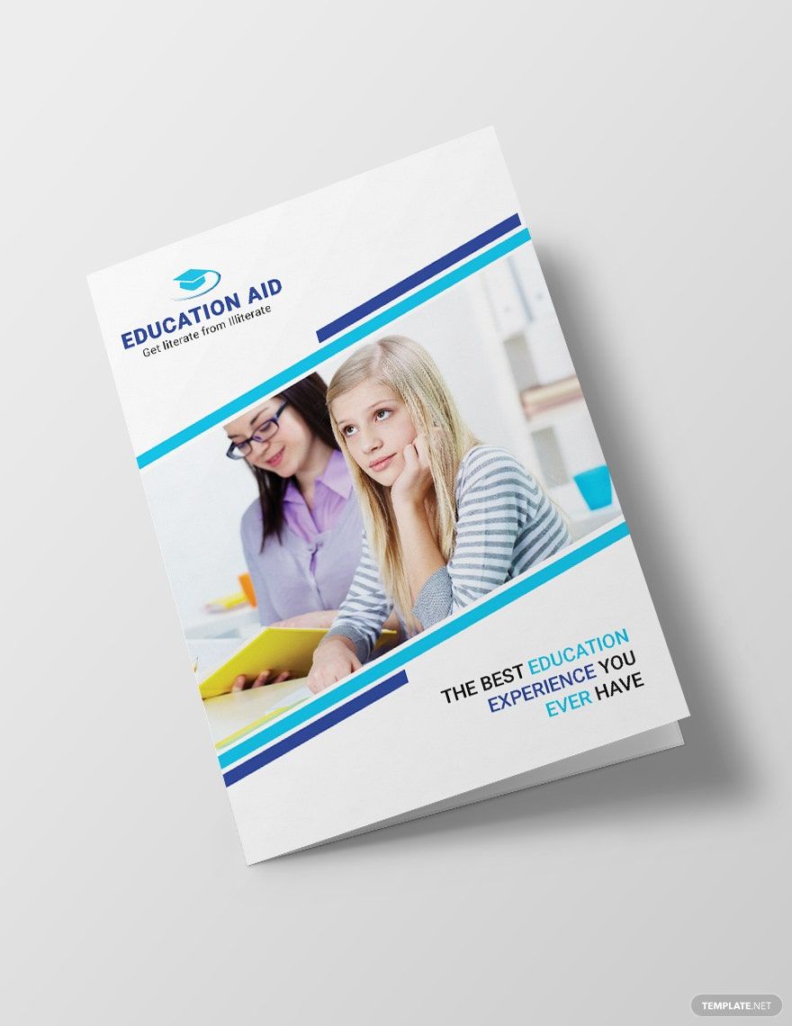 Education Bi-Fold Brochure Template