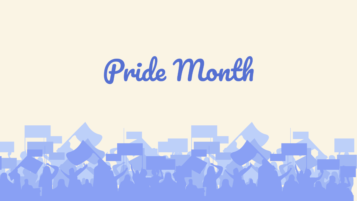 Pride Month Banner Background Template