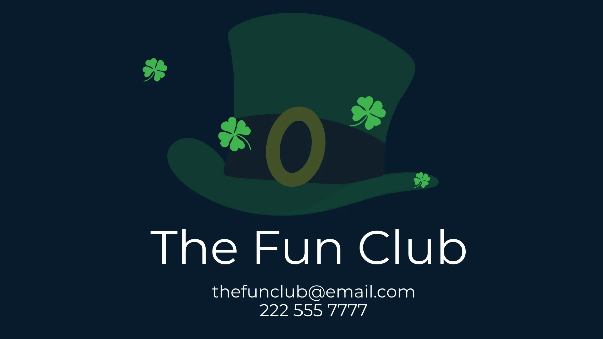 Free St. Patrick's Day Background Presentation Template to Edit Online