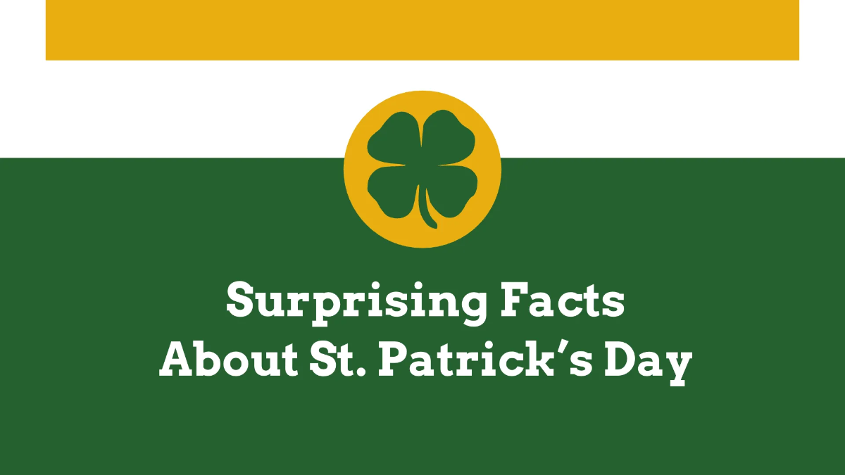 Free Modern St. Patrick's Day Presentation Template to Edit Online