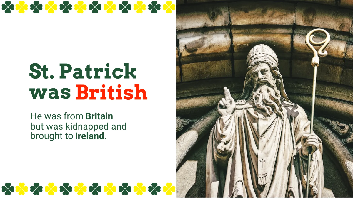 Free Modern St. Patrick's Day Presentation Template to Edit Online