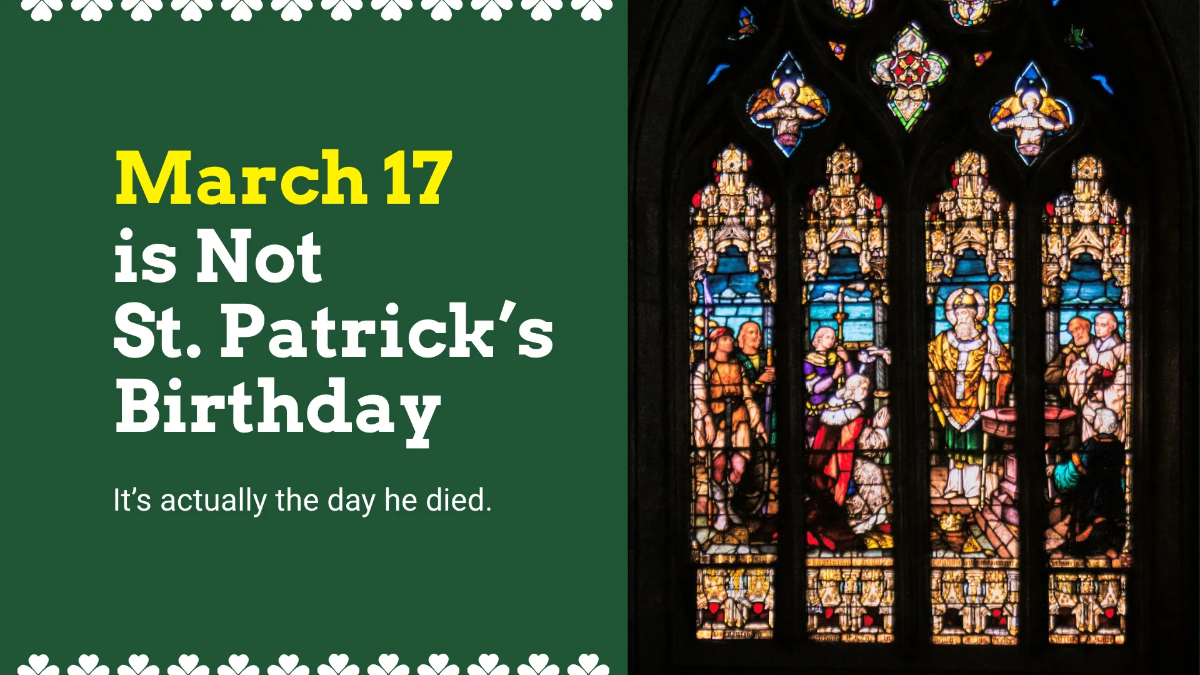 Free Modern St. Patrick's Day Presentation Template to Edit Online