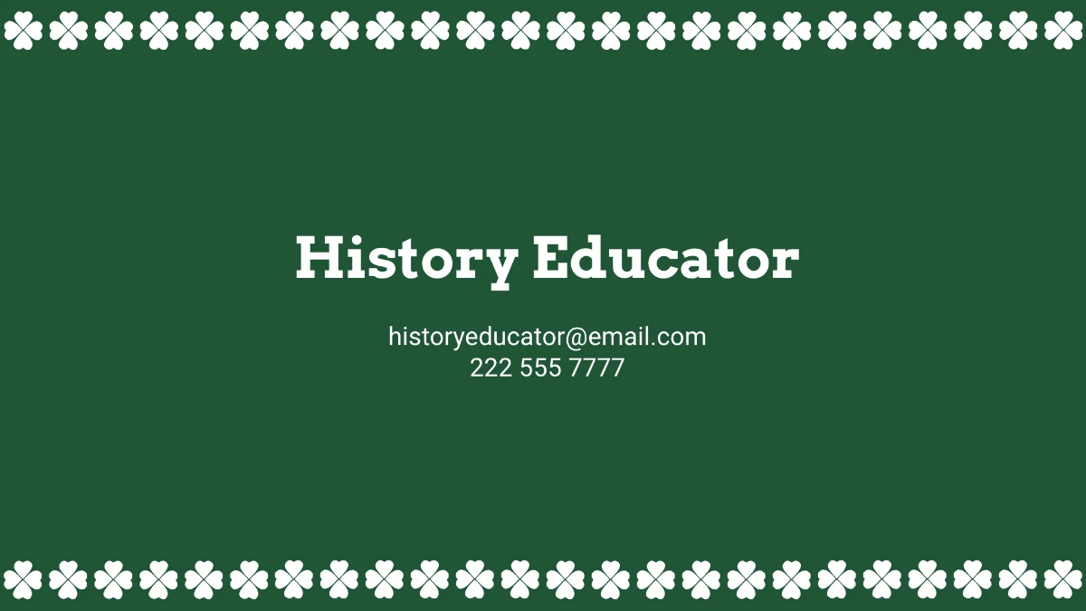 Free Modern St. Patrick's Day Presentation Template to Edit Online