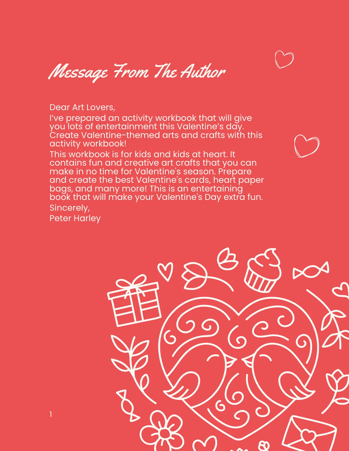 Free Valentine's Day Activity Workbook Template to Edit Online