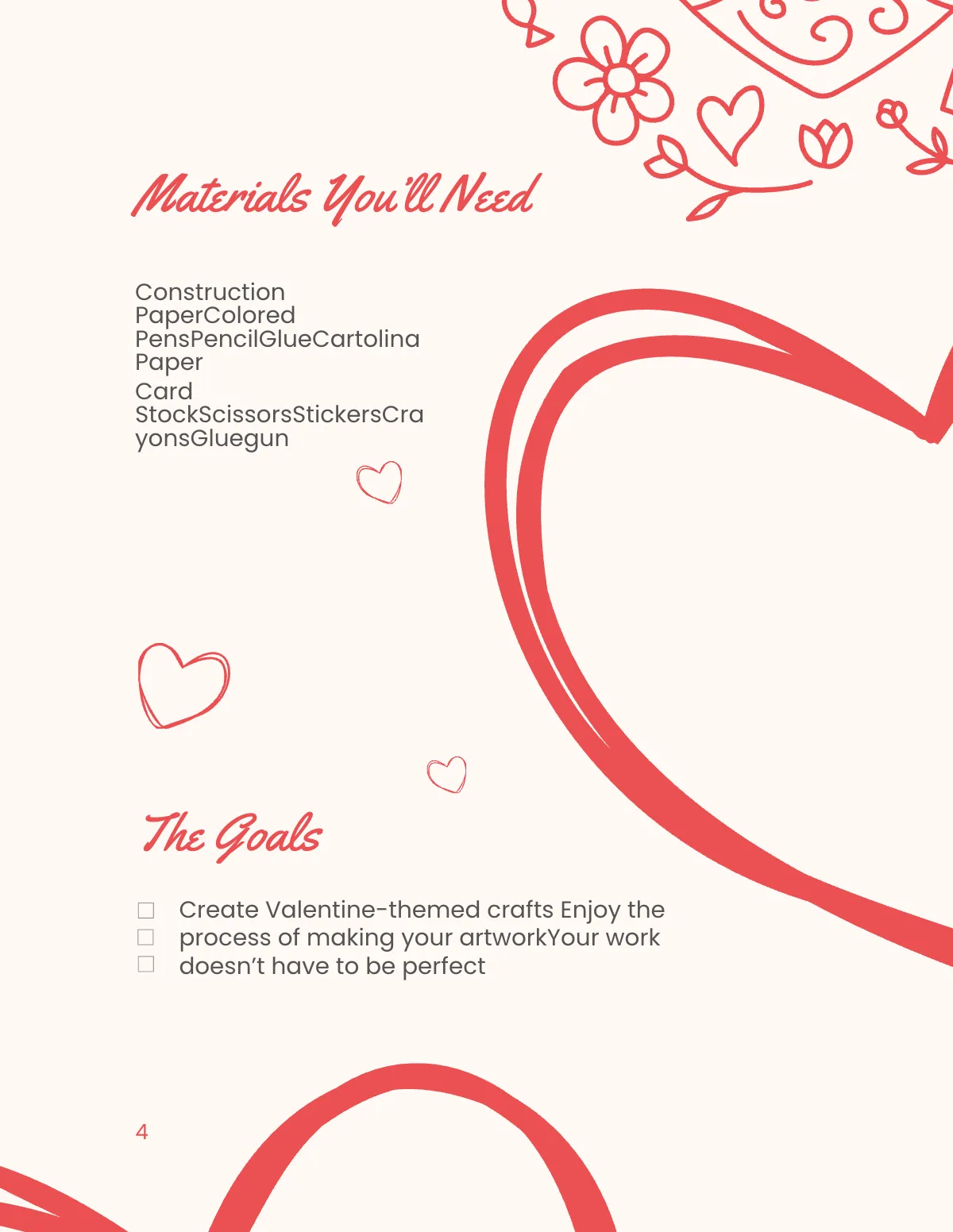 Free Valentine's Day Activity Workbook Template to Edit Online