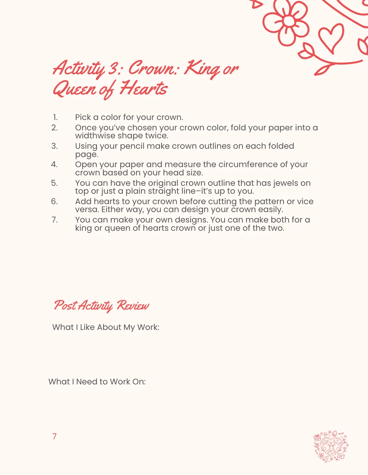 Free Valentine's Day Activity Workbook Template to Edit Online