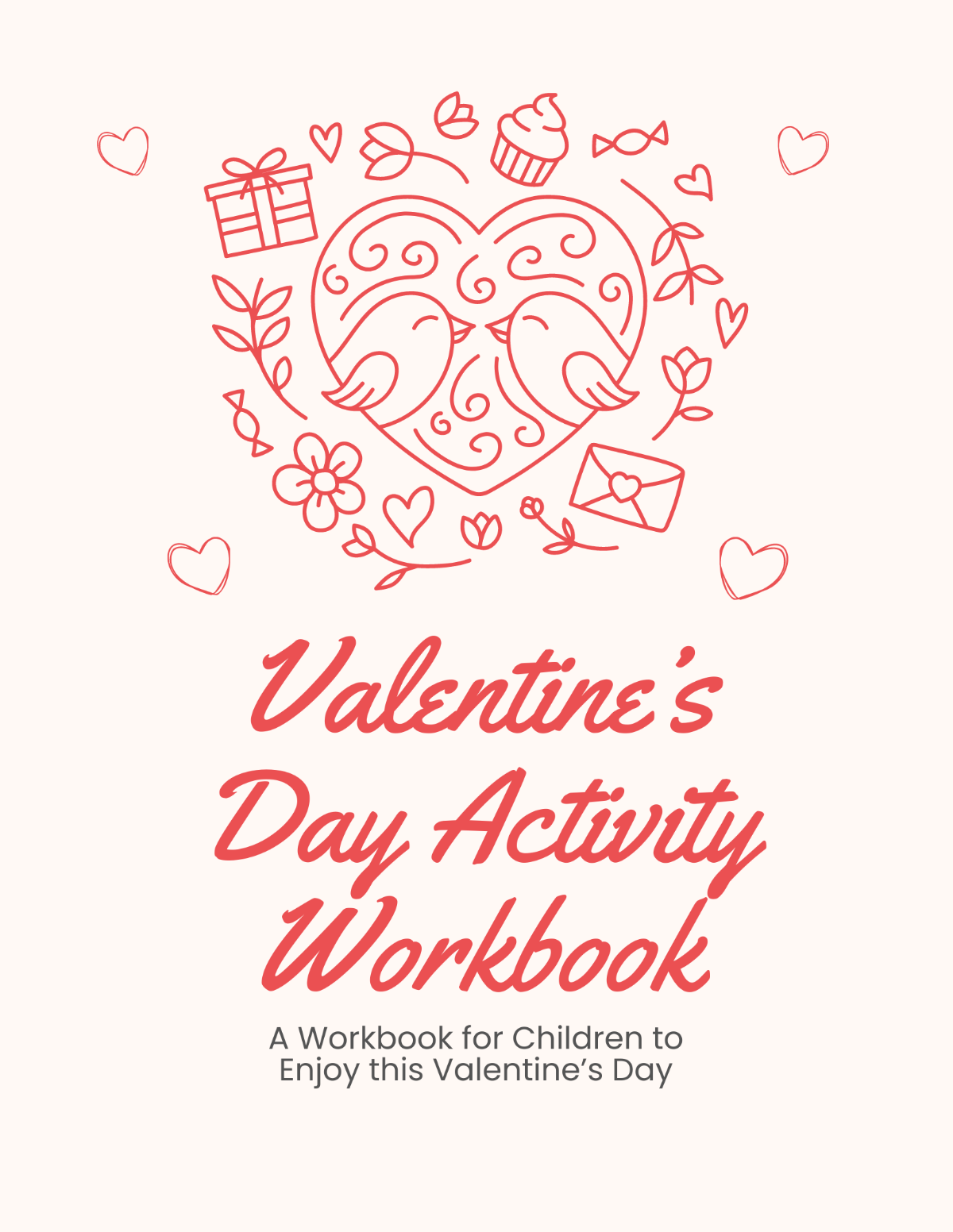 Free Valentine s Day Activity Workbook Template Edit Online Download Template