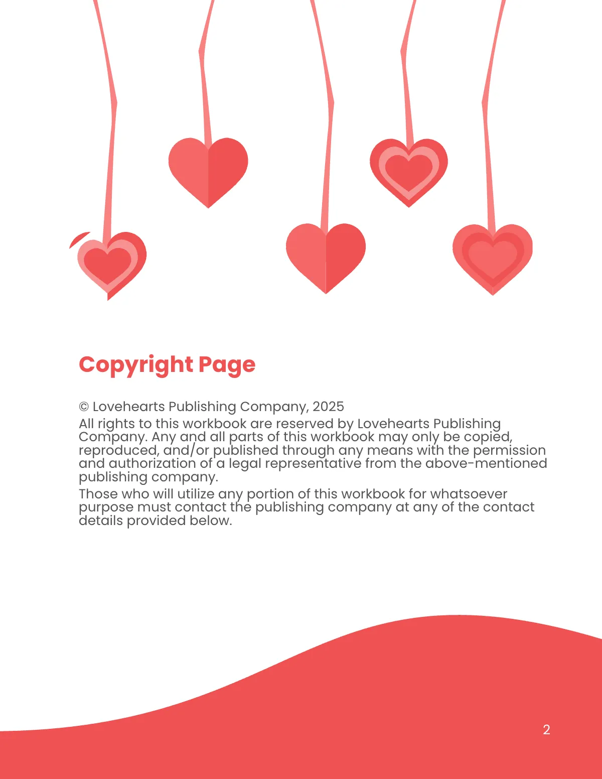 Free Romantic Valentine's Day Workbook Template to Edit Online