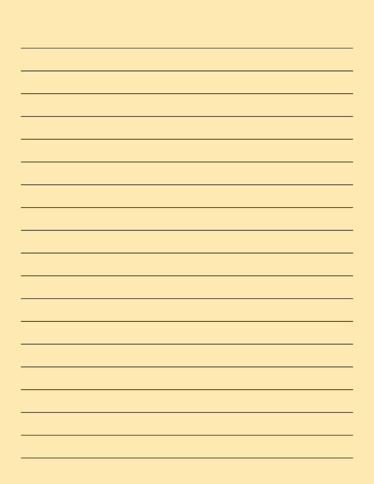 Free Simple Notebook Paper Template
