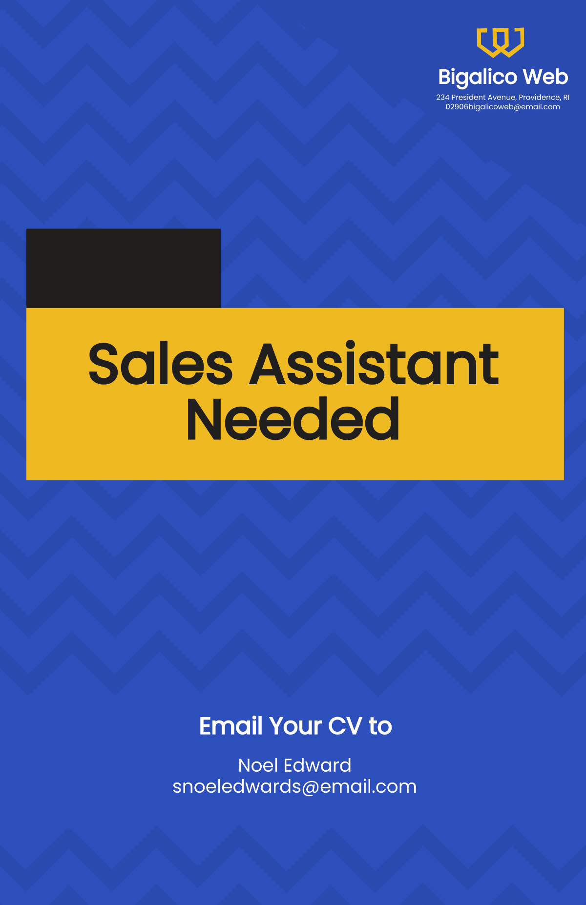 Sales Assistant Vacancy Template