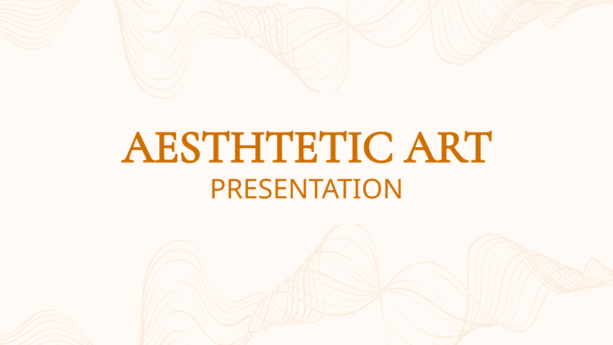 Aesthetic Art Presentation Template