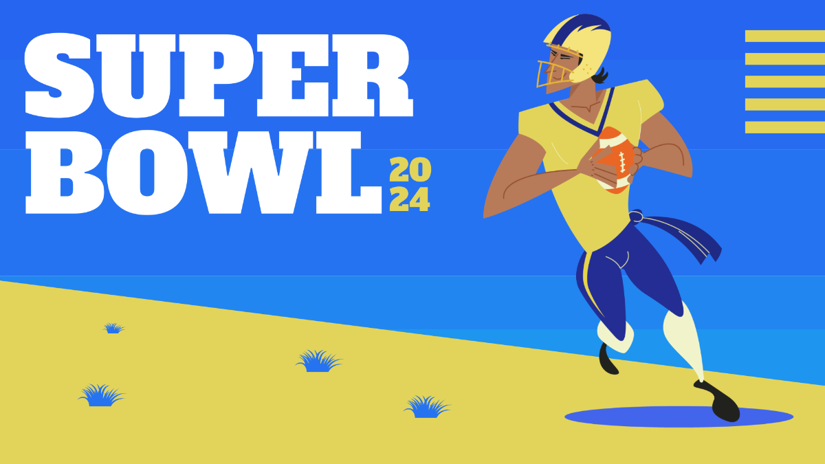Super Bowl Gradient Background Template