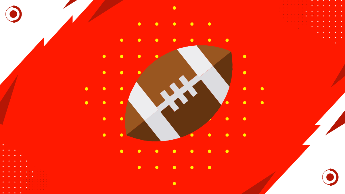 Super Bowl Red Background Template