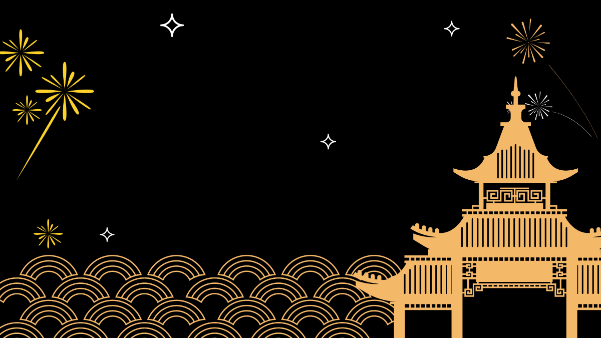 Chinese New Year Black Background Template