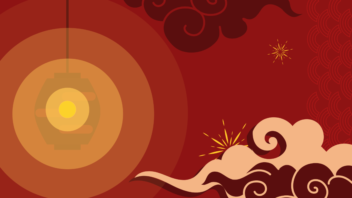 Free Chinese New Year Aesthetic Background Template