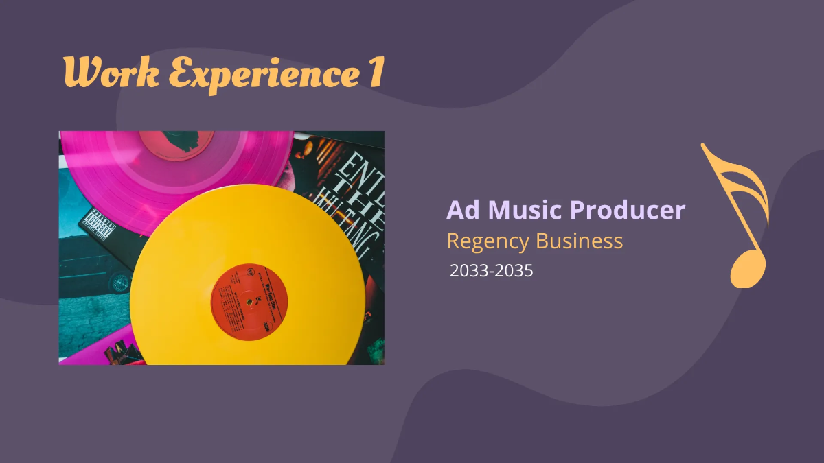 Free Music Arranger Portfolio Presentation Template to Edit Online