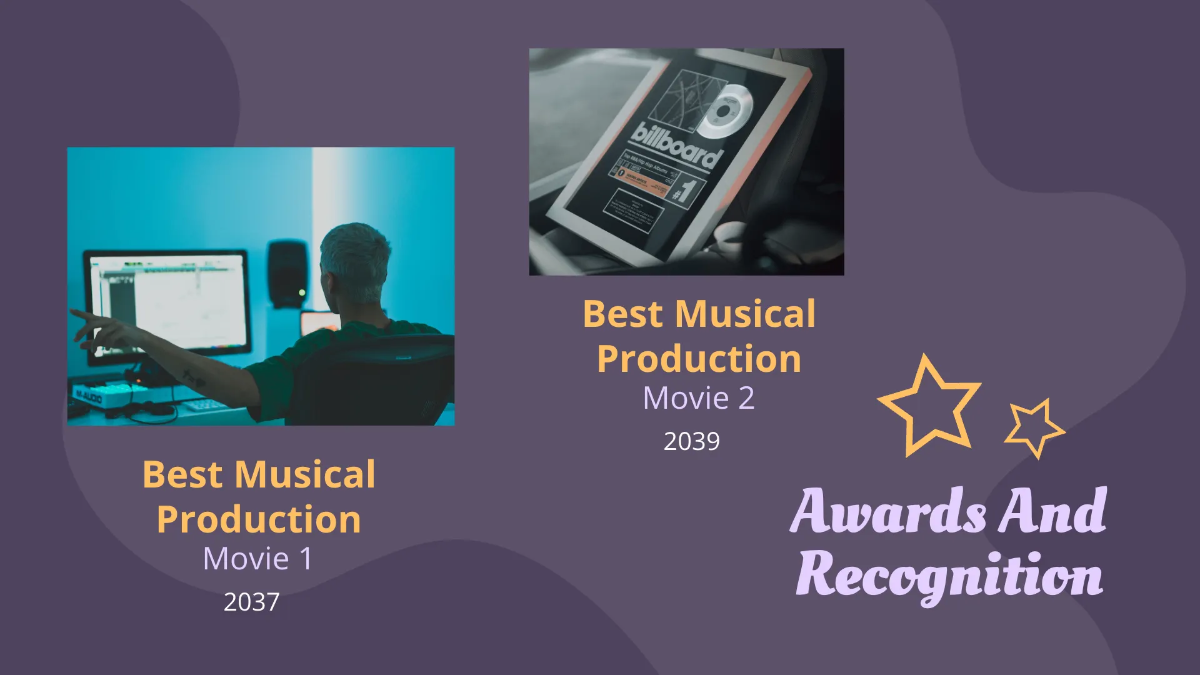 Free Music Arranger Portfolio Presentation Template to Edit Online