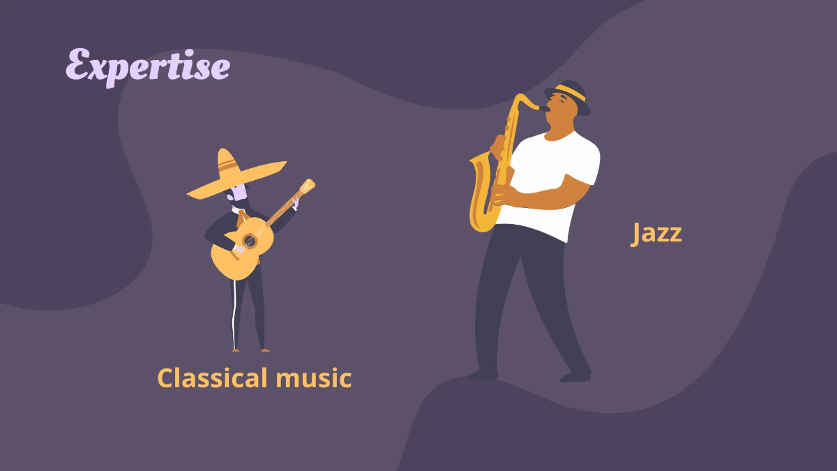 Free Music Arranger Portfolio Presentation Template to Edit Online