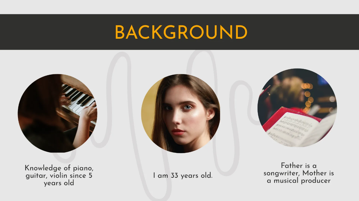 Free Music Producer Portfolio Presentation Template to Edit Online