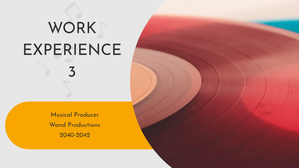 Free Music Producer Portfolio Presentation Template to Edit Online