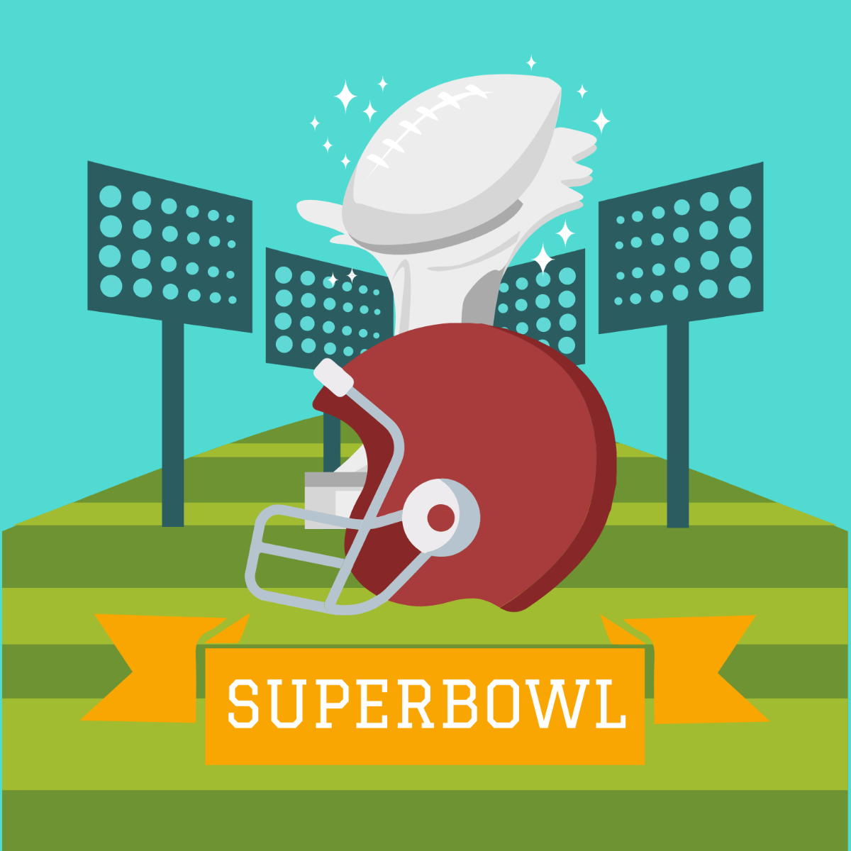 Super Bowl Logo Clipart Template