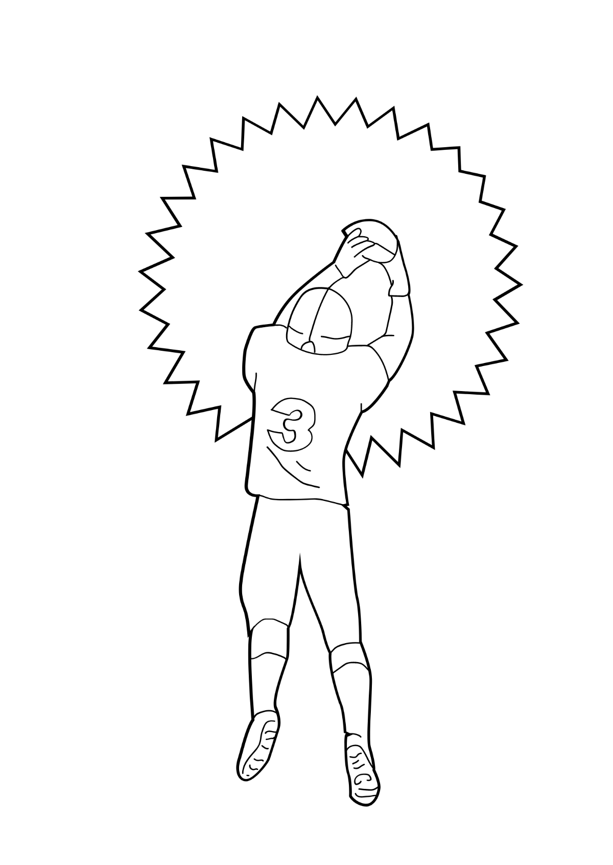 Easy Super Bowl Drawing Template