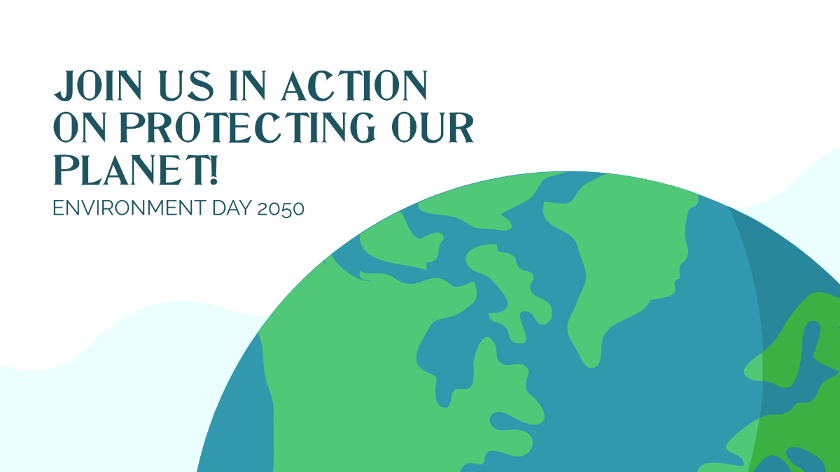 Free World Environment Day Invitation Background Template