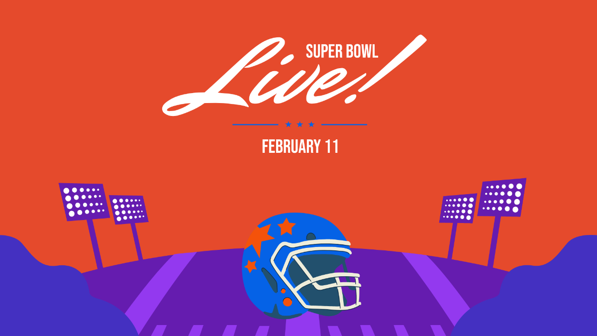 Super Bowl Flyer Background Template