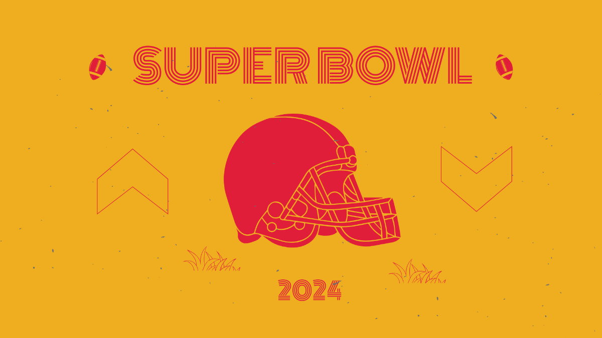 Super Bowl Vector Background Template