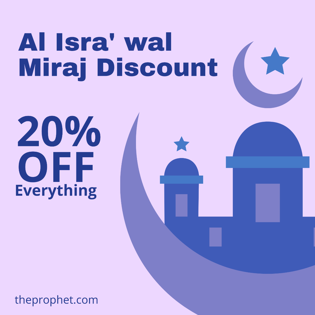 Al Isra wal Miraj Flyer Vector Template - Edit Online & Download