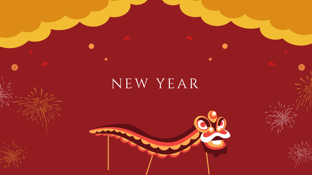 Chinese New Year Zoom Background Template